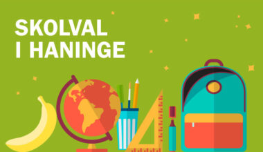 Illustration med föremål som pennor och linjaler.