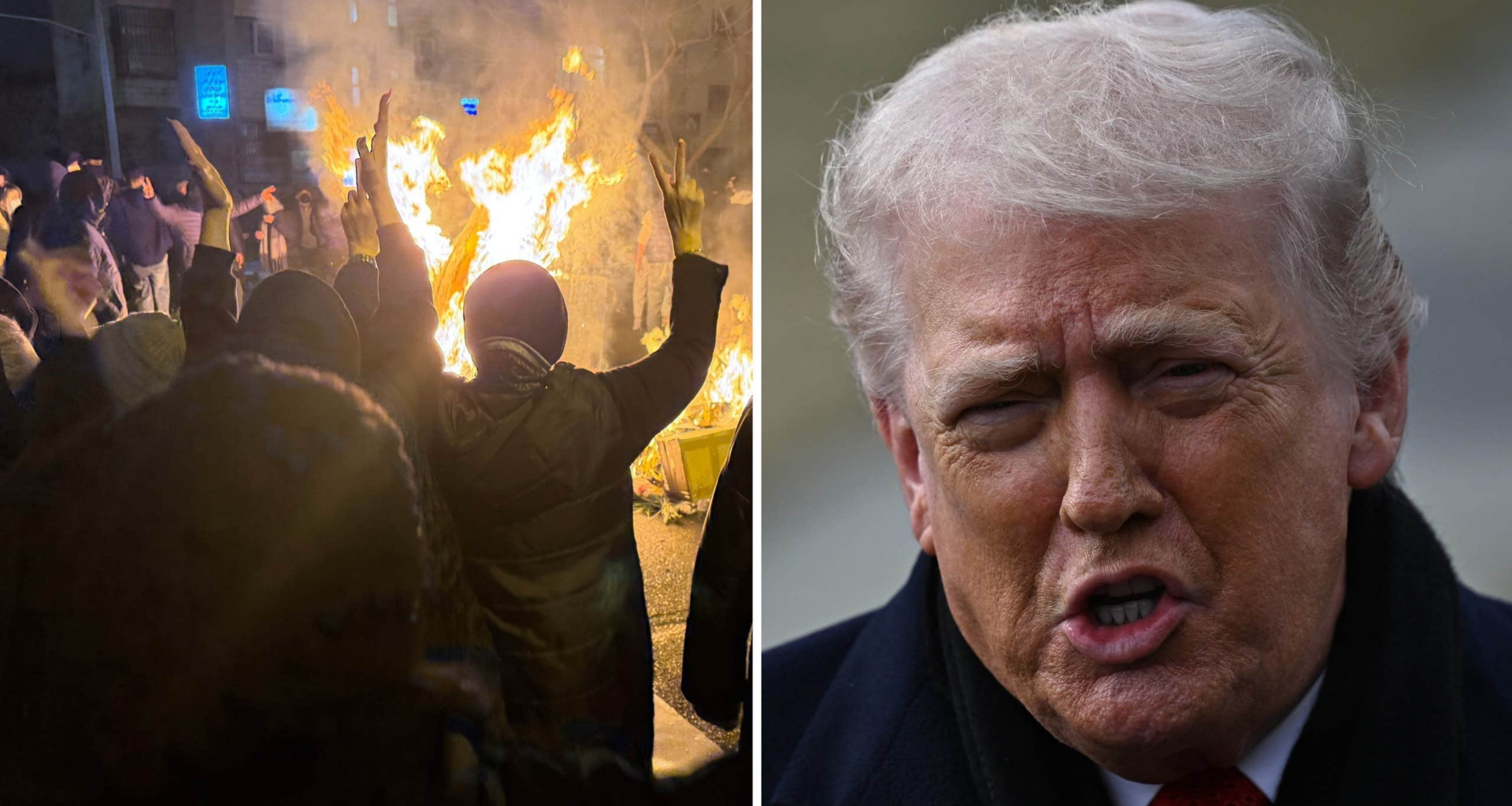 Trump tackar Iran för stoppade avrättningar