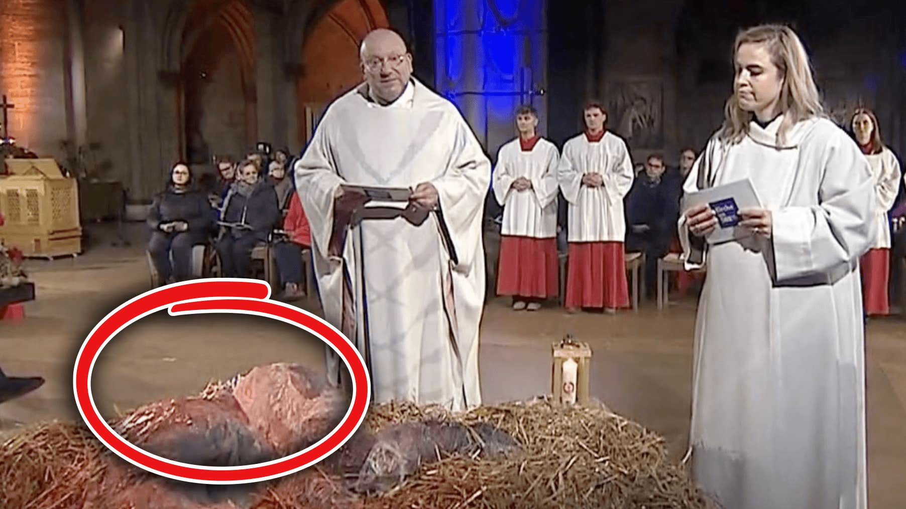 Katolska kyrkan i Tyskland kritiseras för ”slem-Jesus” i tv