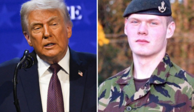 Döda soldatens mammas
vrede efter Trumps ord