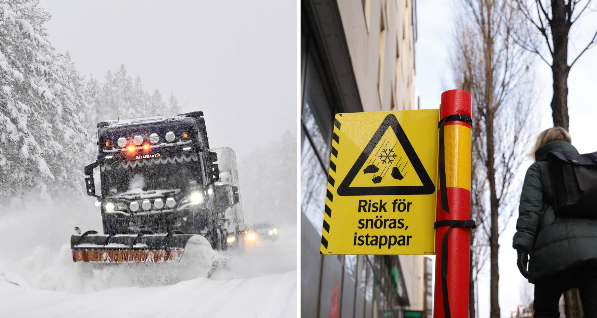 Dubbel snö i södra Sverige