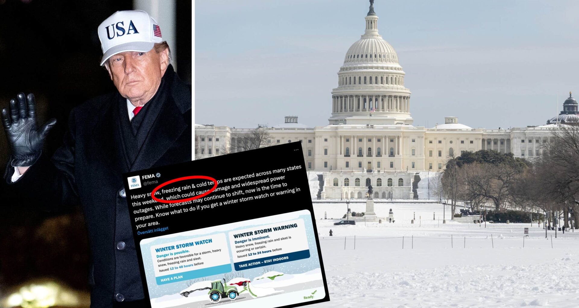 Donald Trumps uppmaning till Fema: Får inte använda ordet ”ice”