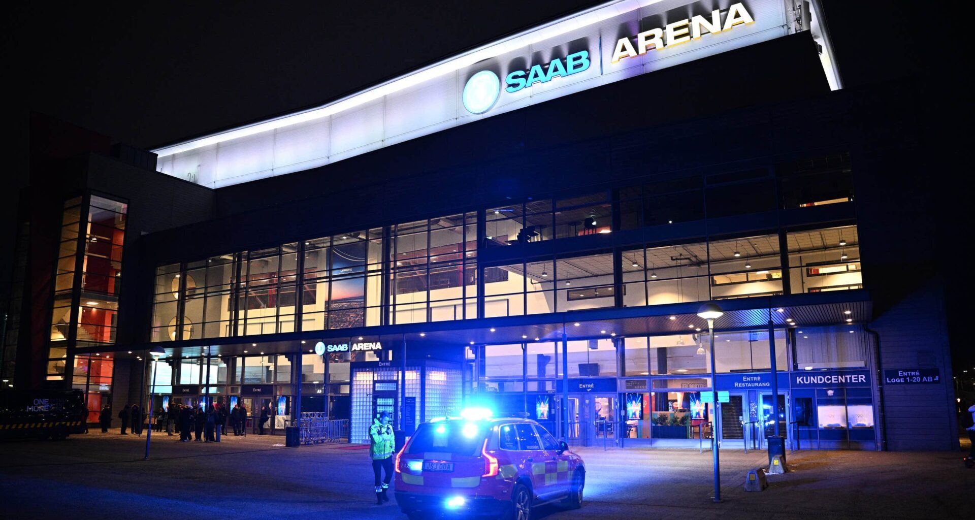 Brandlarm i arenan – utryms