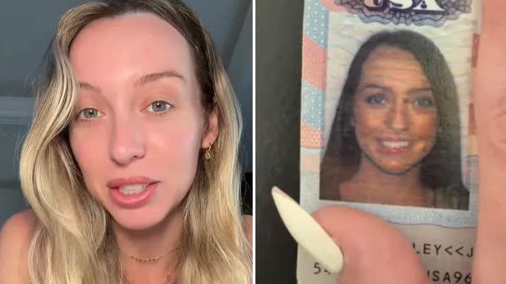 29-åriga Julia gripen på
flygplats för sitt passfoto