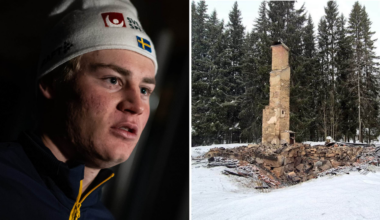 Hambergsstugan i Bjursås nedbrunnen • Alvar Myhlback förfärad