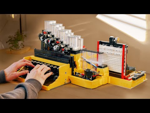 Video till Imponerande skrivmaskin i lego