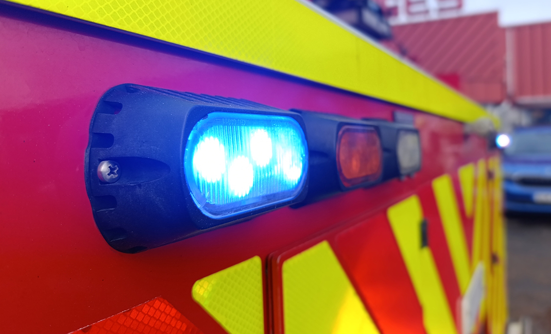 Larm om bränder i containrar