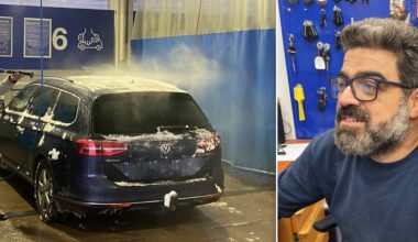 Tvätta bilen för att undvika rost i vinter