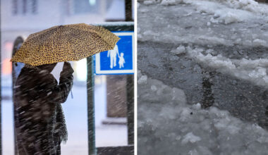 Nu drar regnet in: ”Risk för ishalka”