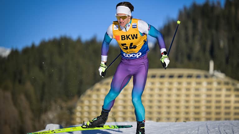 Savelij Korosteljov i spåret.