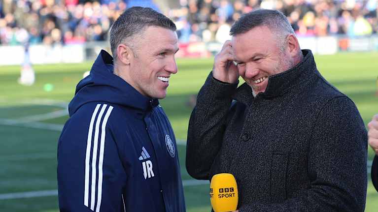 John och Wayne Rooney i bild.