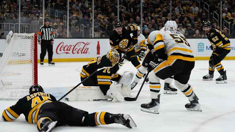 Joonas Korpisalo var glödhet i Bostons mål.