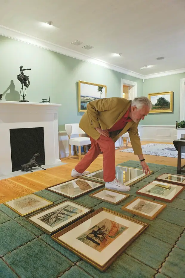 Sven-Harry Karlsson på museet som bär hans namn i Vasaparken i Stockholm.