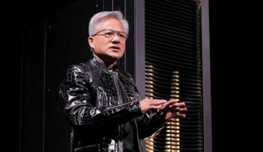 Nvidia-Chef Jensen Huang auf der CES 2026.