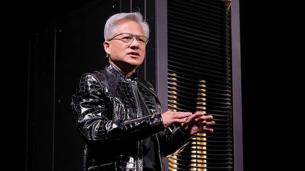 Nvidia-Chef Jensen Huang auf der CES 2026.
