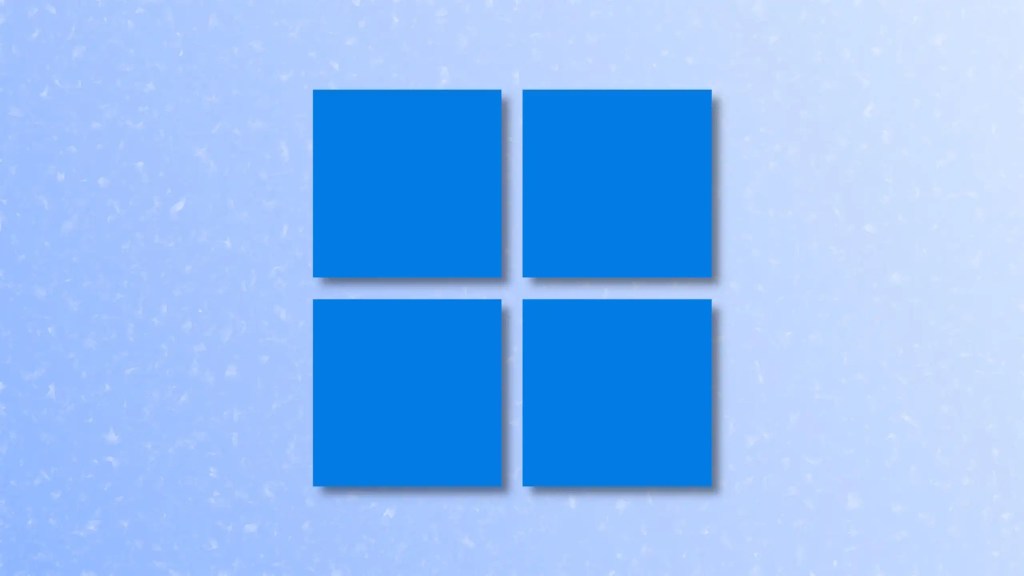 Windows 11 logo on soft blue white background