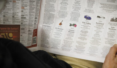 Korset en ovanlig syn i tidningarnas dödsannonser