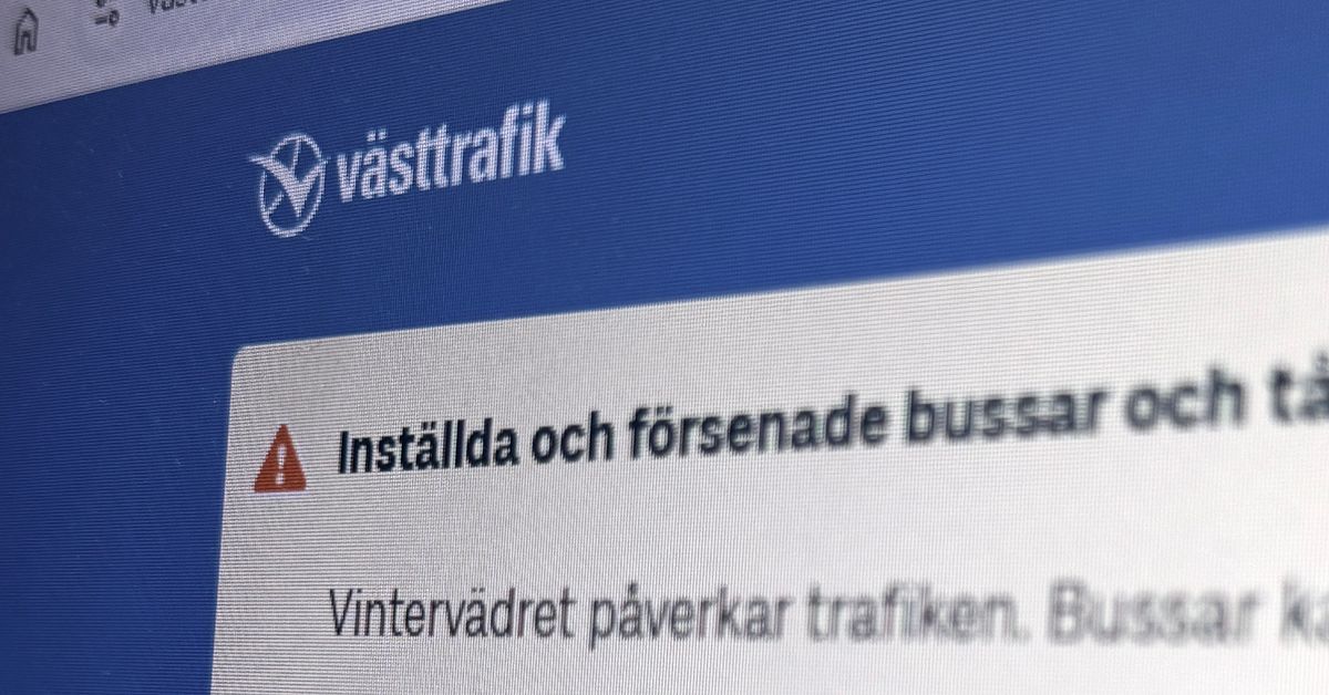 Stora störningar i busstrafiken - SVT Nyheter