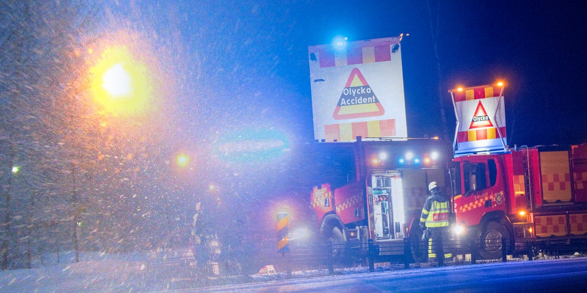 Flera olyckor på E4 vid Vagnhärad