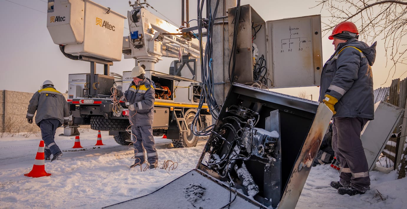 Uppgifter: Vapenvila vid energiinfrastruktur