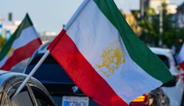 Iranska regimens flagga utbytt på X