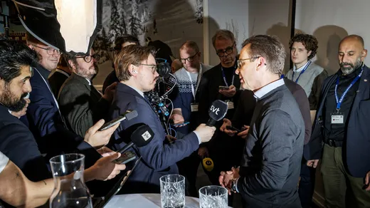 Statsminister Ulf Kristersson vill inte ”på minsta sätt förringa betydelsen av den enorma irritation som finns inte minst i Danmark, och den osäkerhet som skapas av den amerikanska retoriken.”