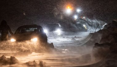 Både orange och gul varning: Upp till 25 cm snö i natt
