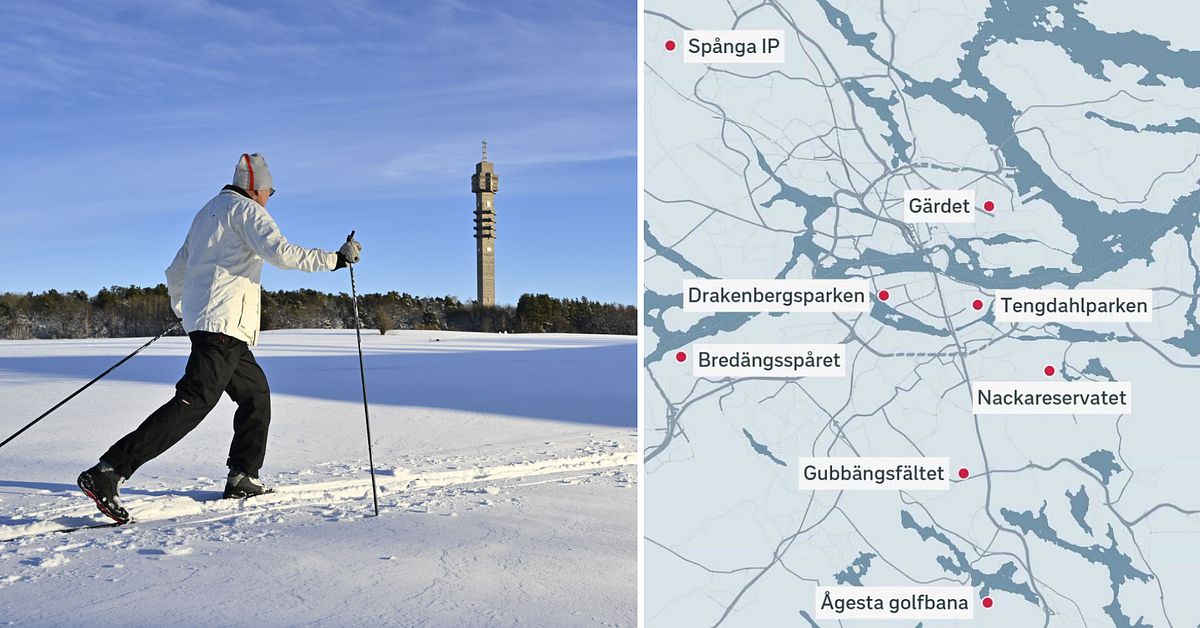 Nu har spåren i Stockholm öppnat – här kan du åka längdskidor