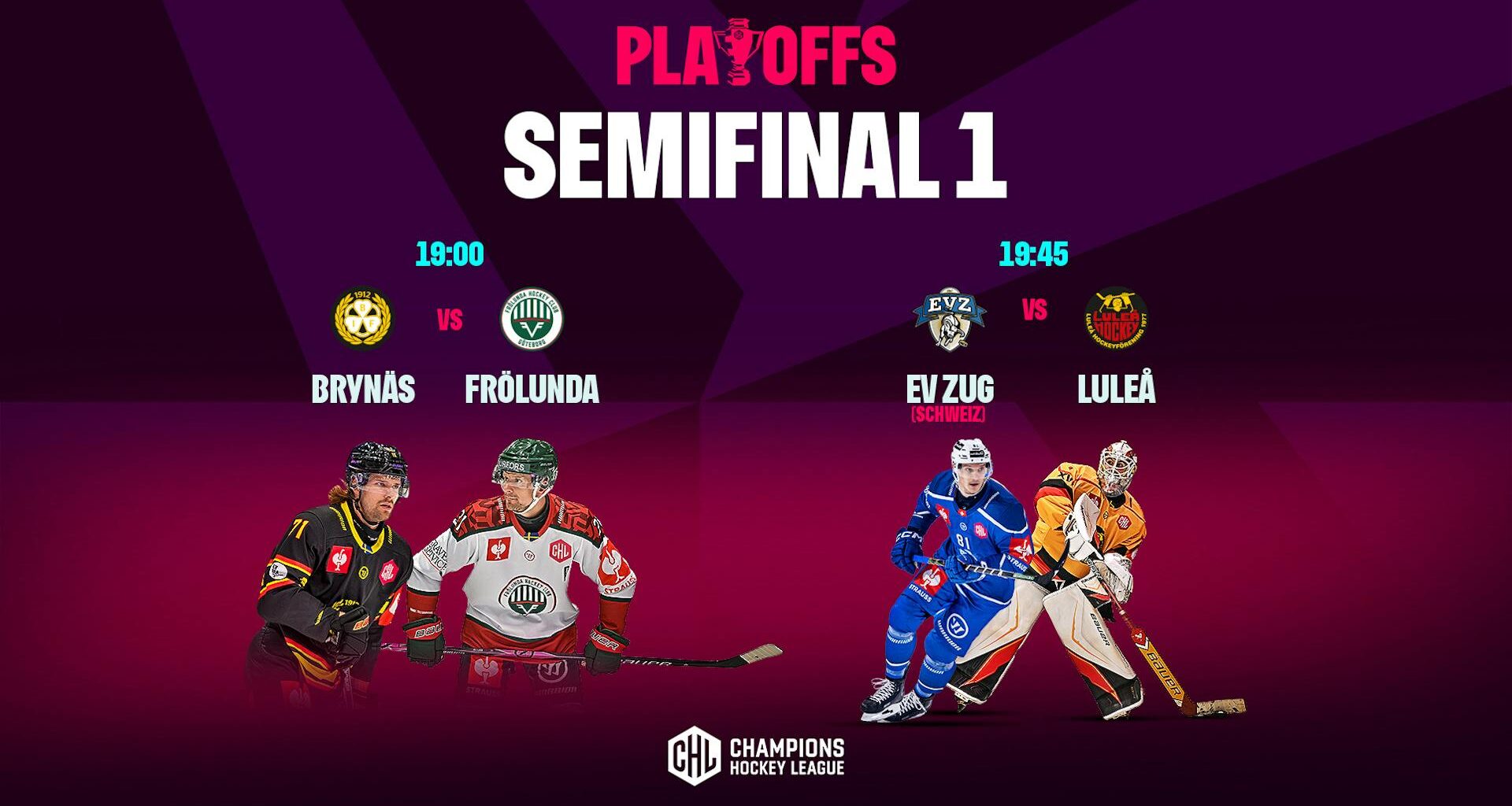 Dags för semifinaler i Champions Hockey League!