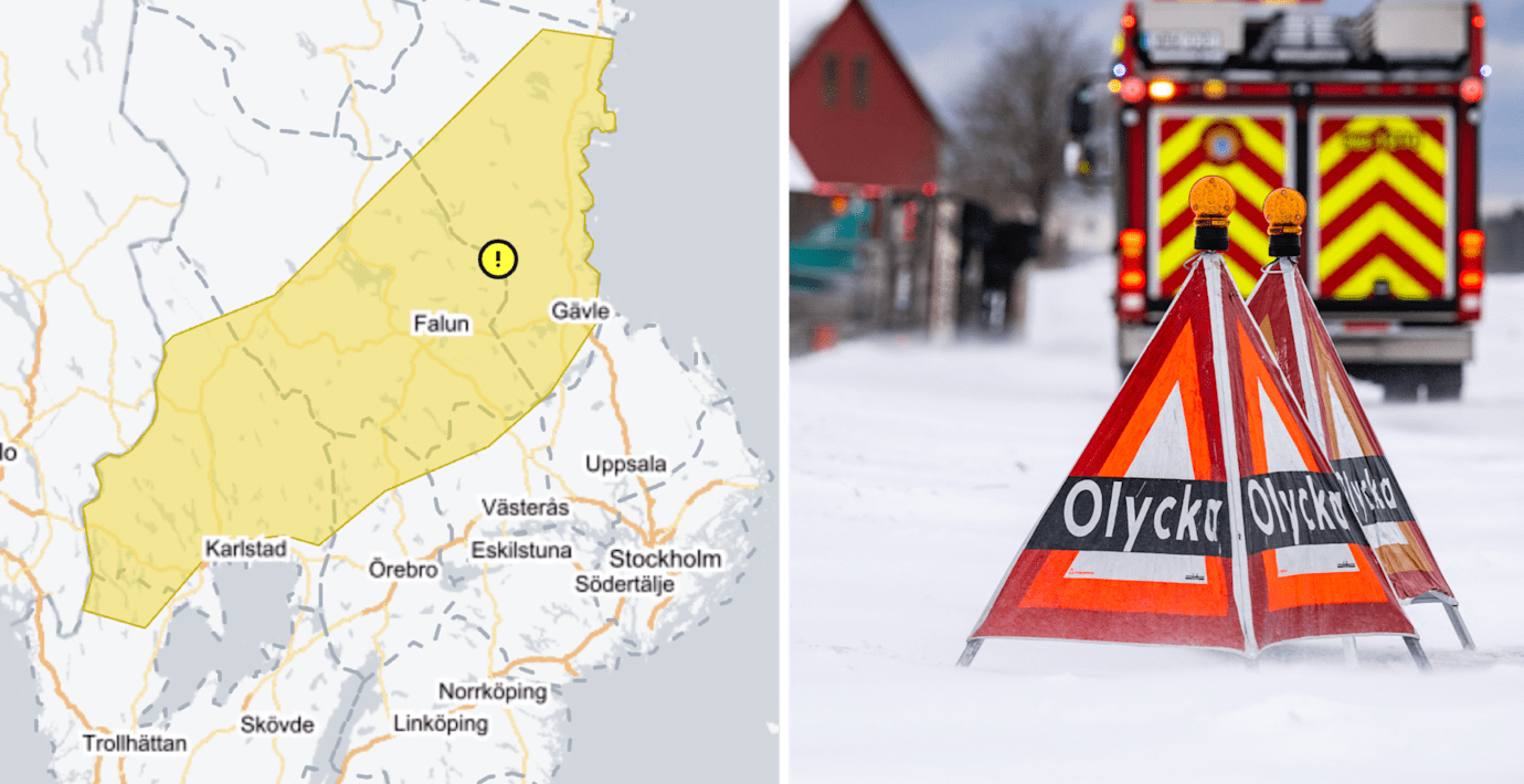 SMHI varnar för ishalka: ”Omfattande regnområde”
