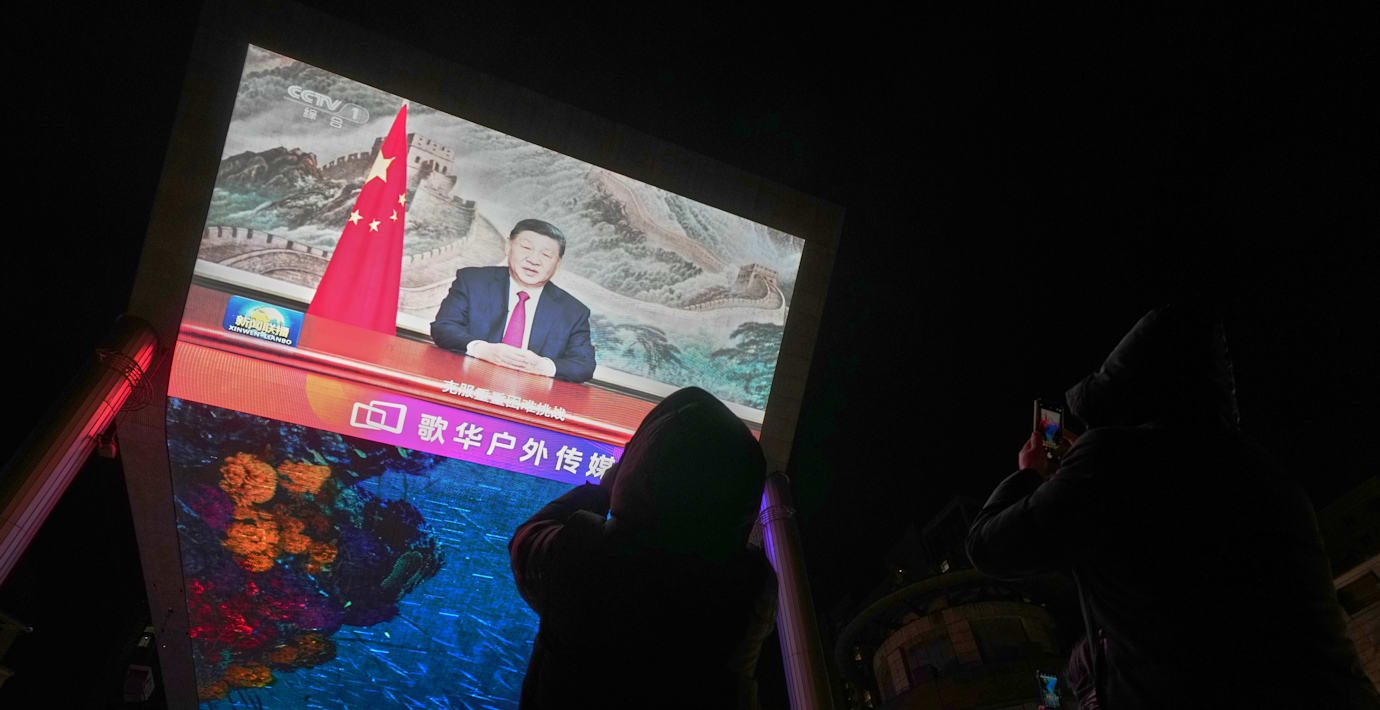 Xi nyårstalade – lovar att återförena Taiwan med Kina