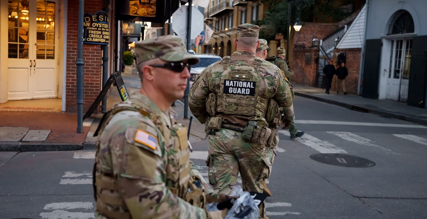 Nationalgardet dras tillbaka från flera städer