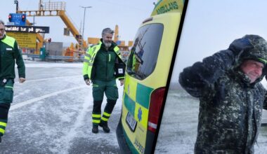 Helikopter räddar akut sjuk patient på Fårö
