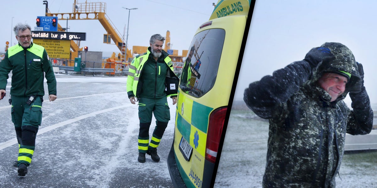 Helikopter räddar akut sjuk patient på Fårö