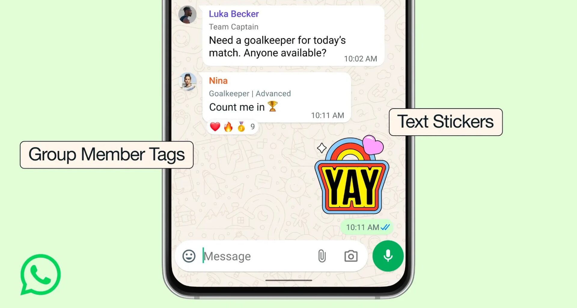 Whatsapp rullar ut förbättringar för gruppchattar. Smartare påminnelser och medlemstaggar.