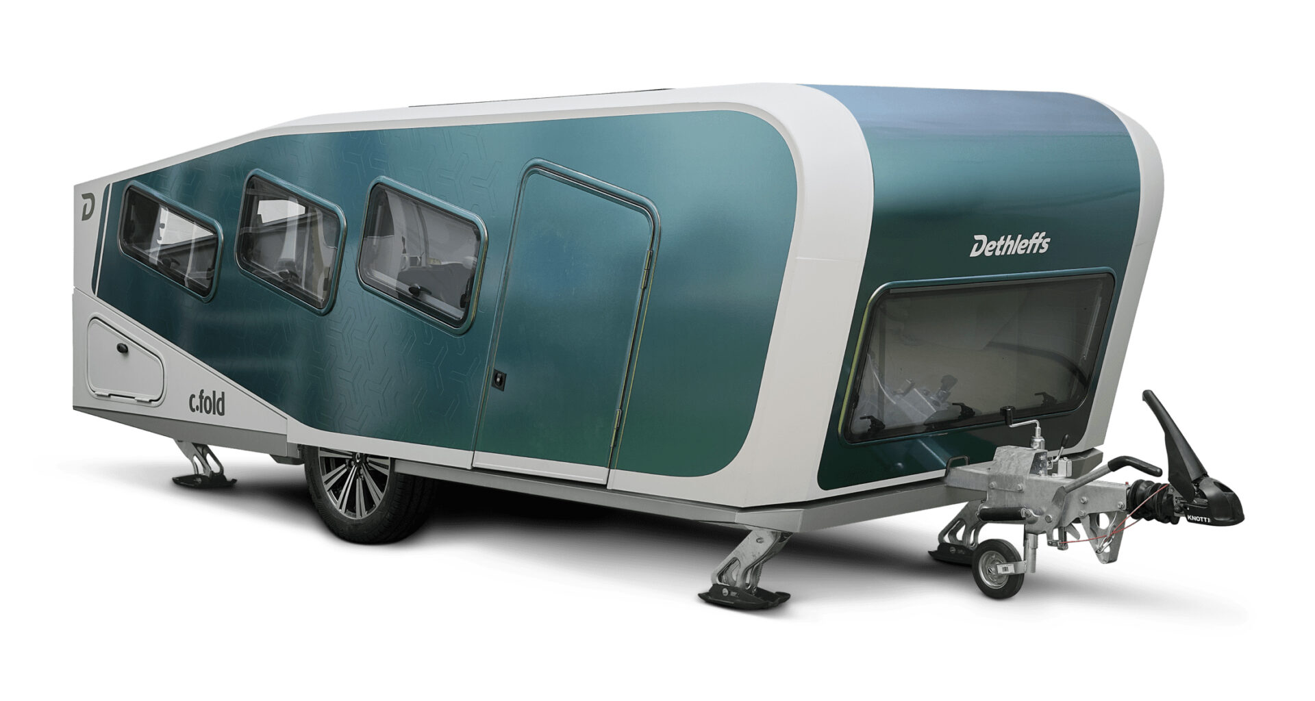Dethleffs har gjort en ihopfällbar husvagn. C.Fold minskar bränsleförbrukningen.