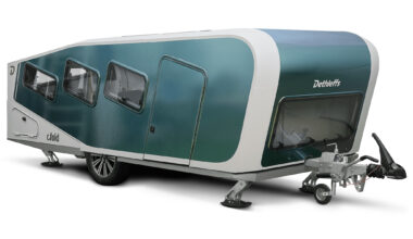 Dethleffs har gjort en ihopfällbar husvagn. C.Fold minskar bränsleförbrukningen.