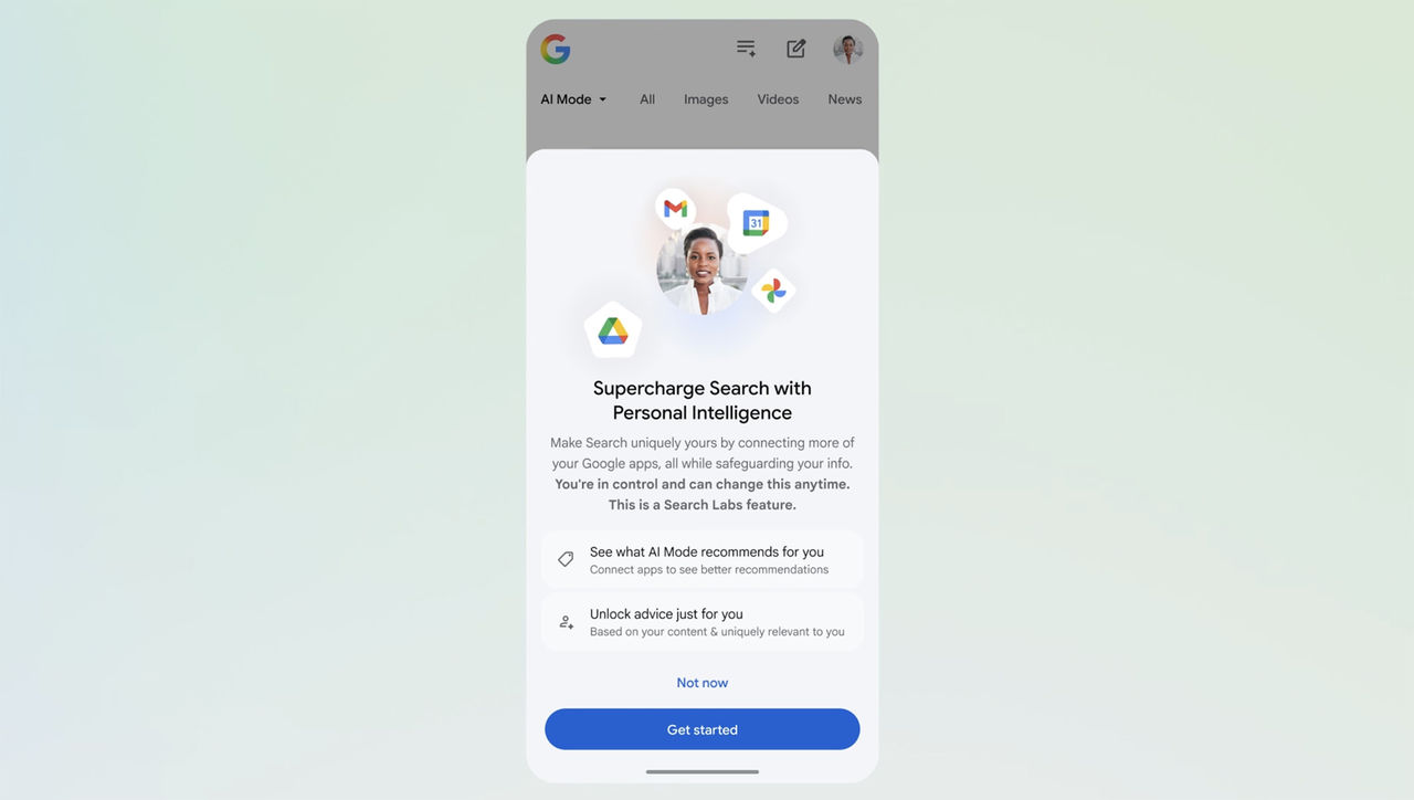 Googles AI-läge blir mer personligt
