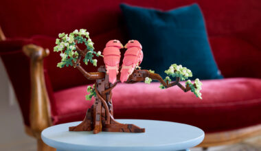 Nytt LEGO Ideas-bygge med dvärgpapegojor. Perfekt för alla hjärtans dag.