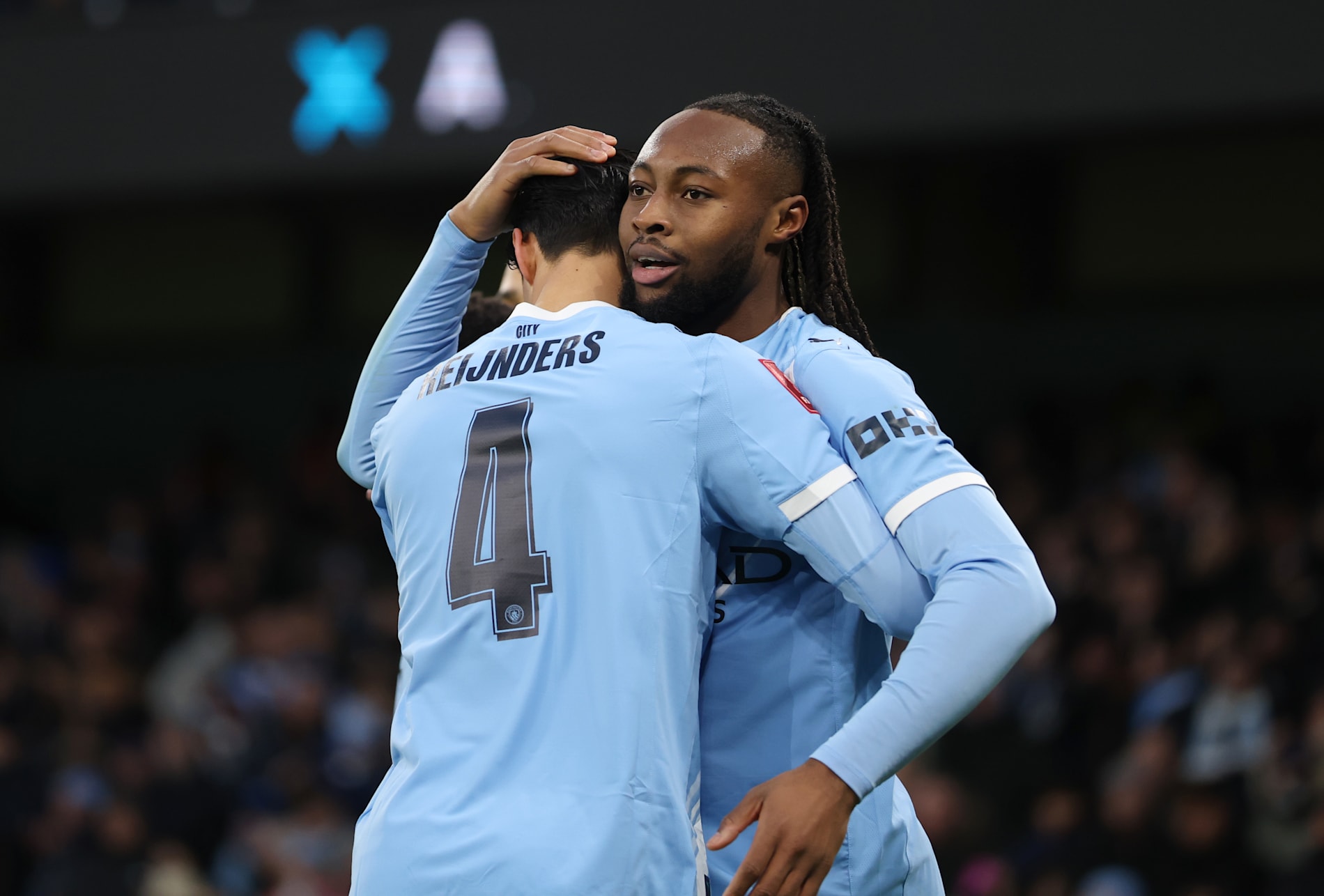 Semenyo gjorde mål i debuten för Manchester City.