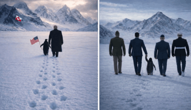 Pingvinmani i Vita huset – Trump vandrar med pingvin mot Grönland