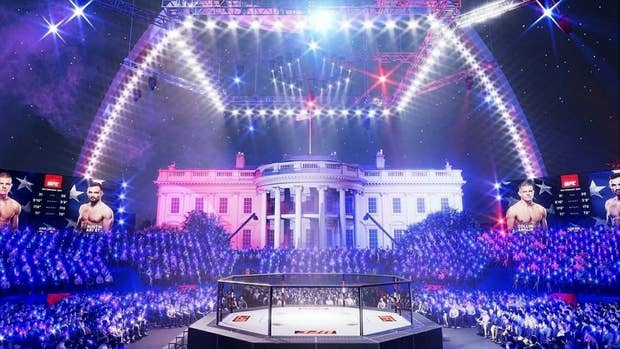 Så här kan det komma att se ut den 14 juni vid Vita huset. 