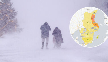 Stormen Anna drar in – uppmaningen: ”Stanna inne”