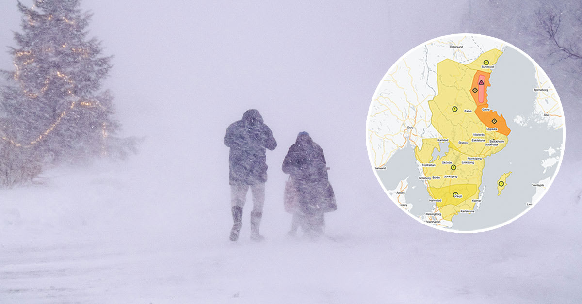 Stormen Anna drar in – uppmaningen: ”Stanna inne”