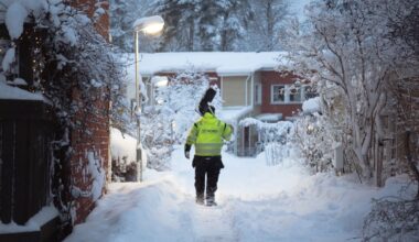 Gul varning för snöfall i Uppland