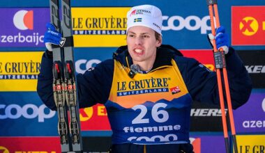 Anton Grahn tar första pallplatsen i världscupen i Val di Fiemme