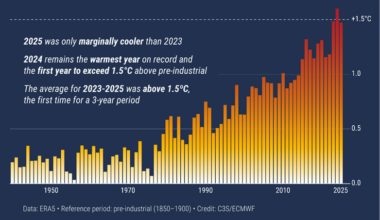 Nya data visar att 2025 var det tredje varmaste året som hittills registrerats — SMHI