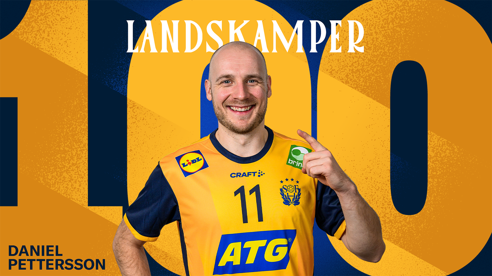 100:e landskampen för Daniel Pettersson