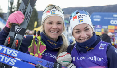 Dubbelt svenskt på pallen – Ribom i tårar