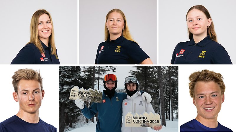 OS-truppen stärks med sju nya skidåkare från alpint, skicross, längd och puckel